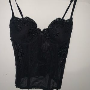 Black bustier